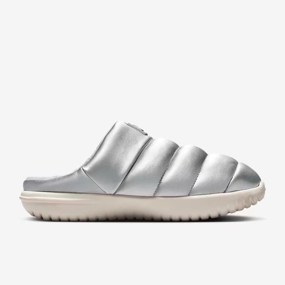 NEW Nike Metallic Silver Slip-On Sneakers - Picture 3 of 6